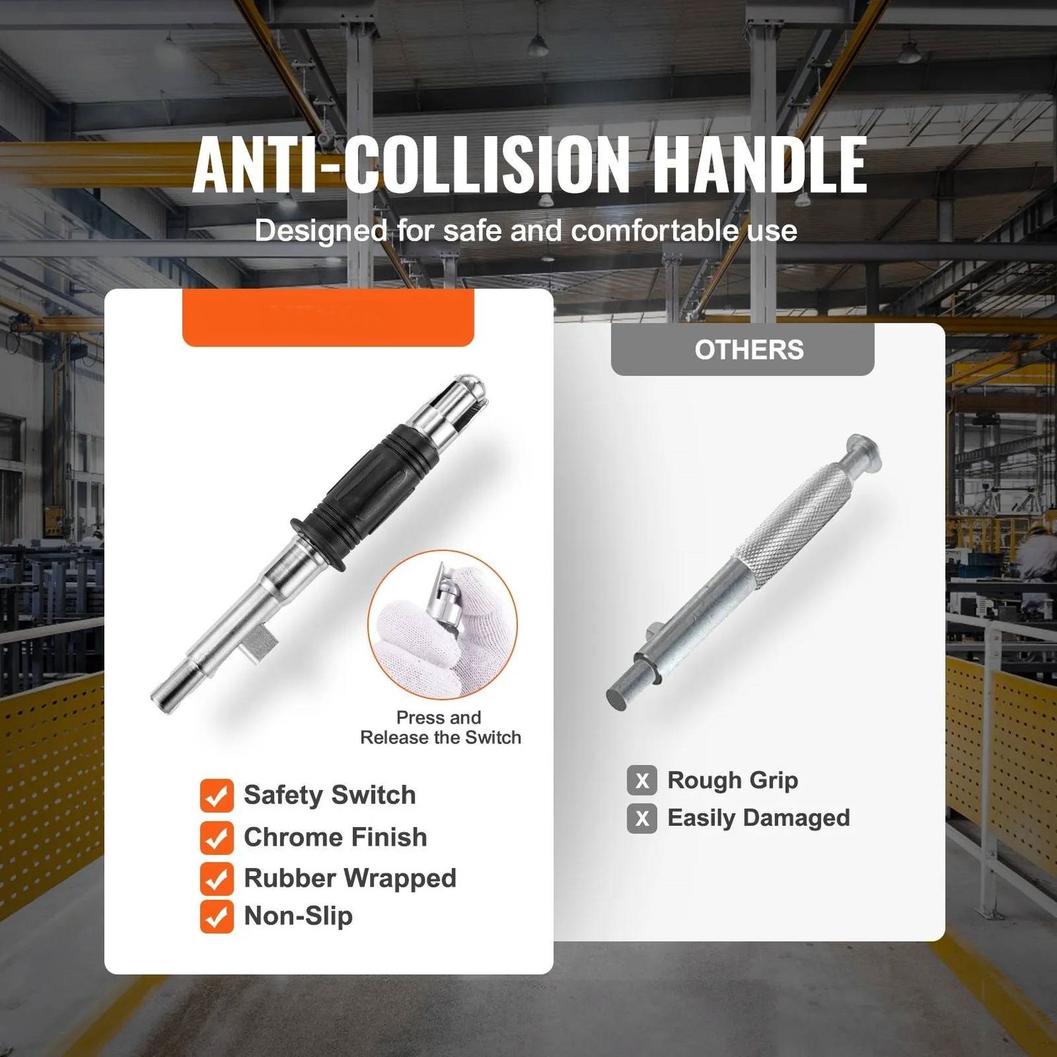300kg Magnetic Lifter Heavy Duty Permanent Lifting Magnet with Release Handle