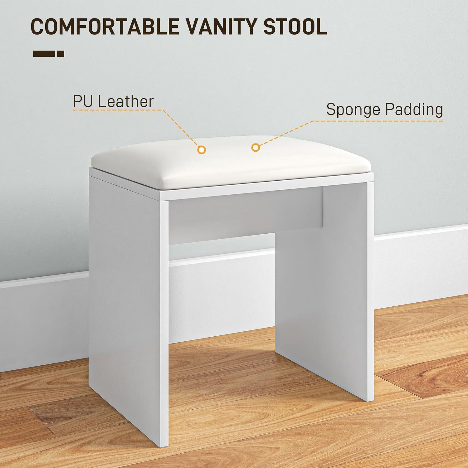 Dressing Table with Mirror and Storage Compartment