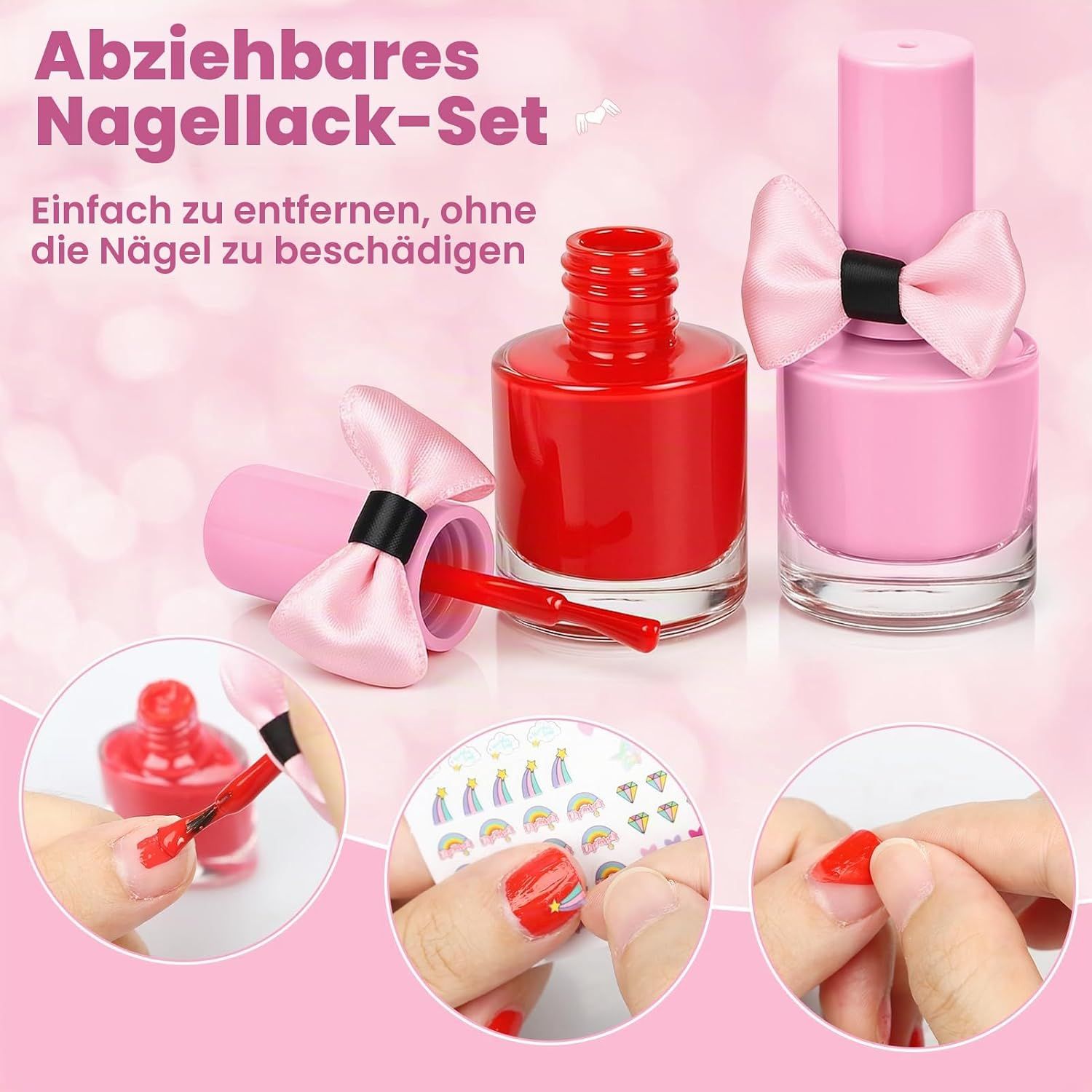 Children's Washable Make-up Set for Girls, Safe Toy Make-up Kit