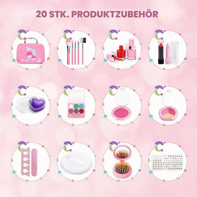 Children's Washable Make-up Set for Girls, Safe Toy Make-up Kit