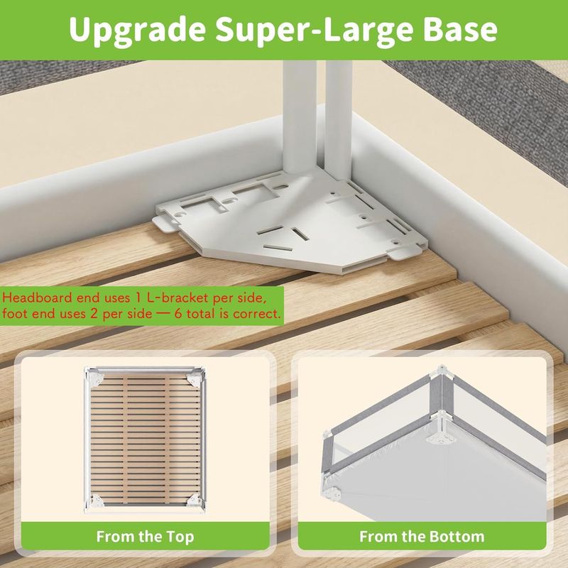 3-Piece King Size Bed Rail for Toddlers, Adjustable Metal Safety Guardrail, Grey
