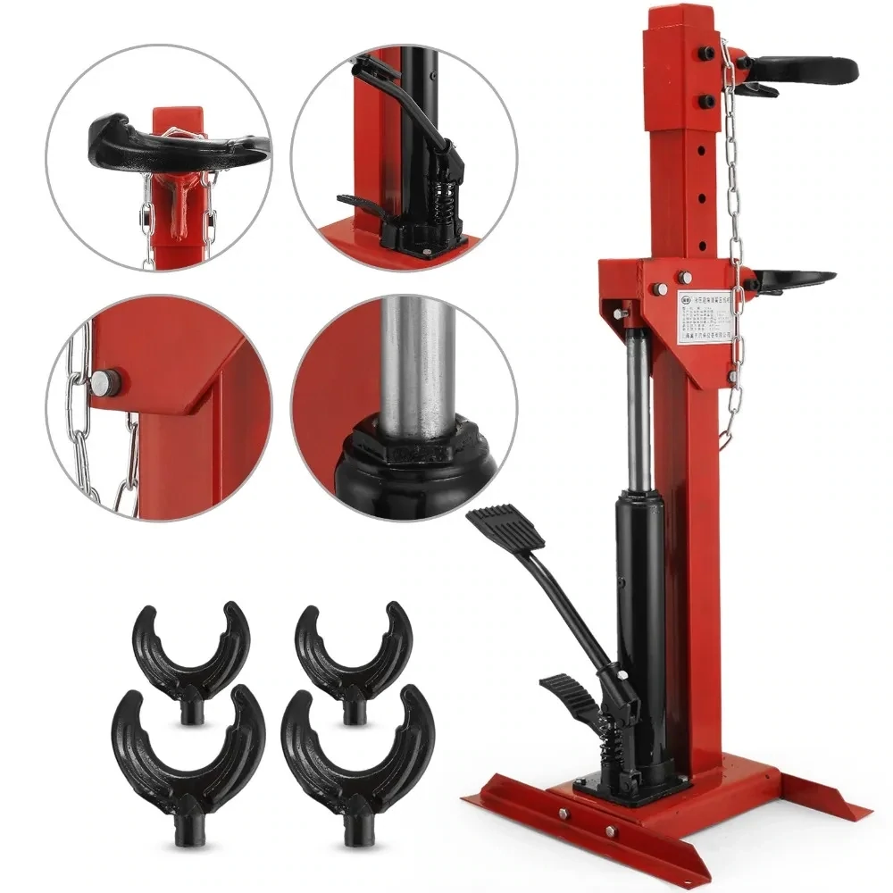 1 Ton (2200 LBS) Hydraulic Spring Compressor – Heavy-Duty Load Capacity Tool for Automotive Suspension Repair