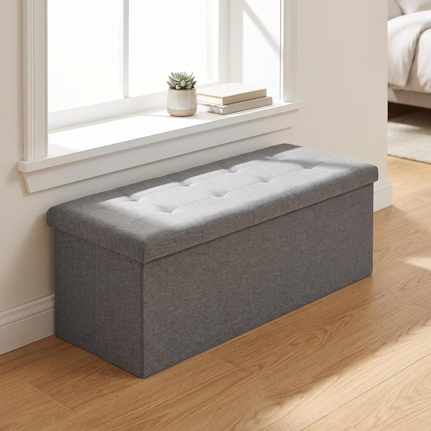 Storage Bench Foot Stool with Storage Box