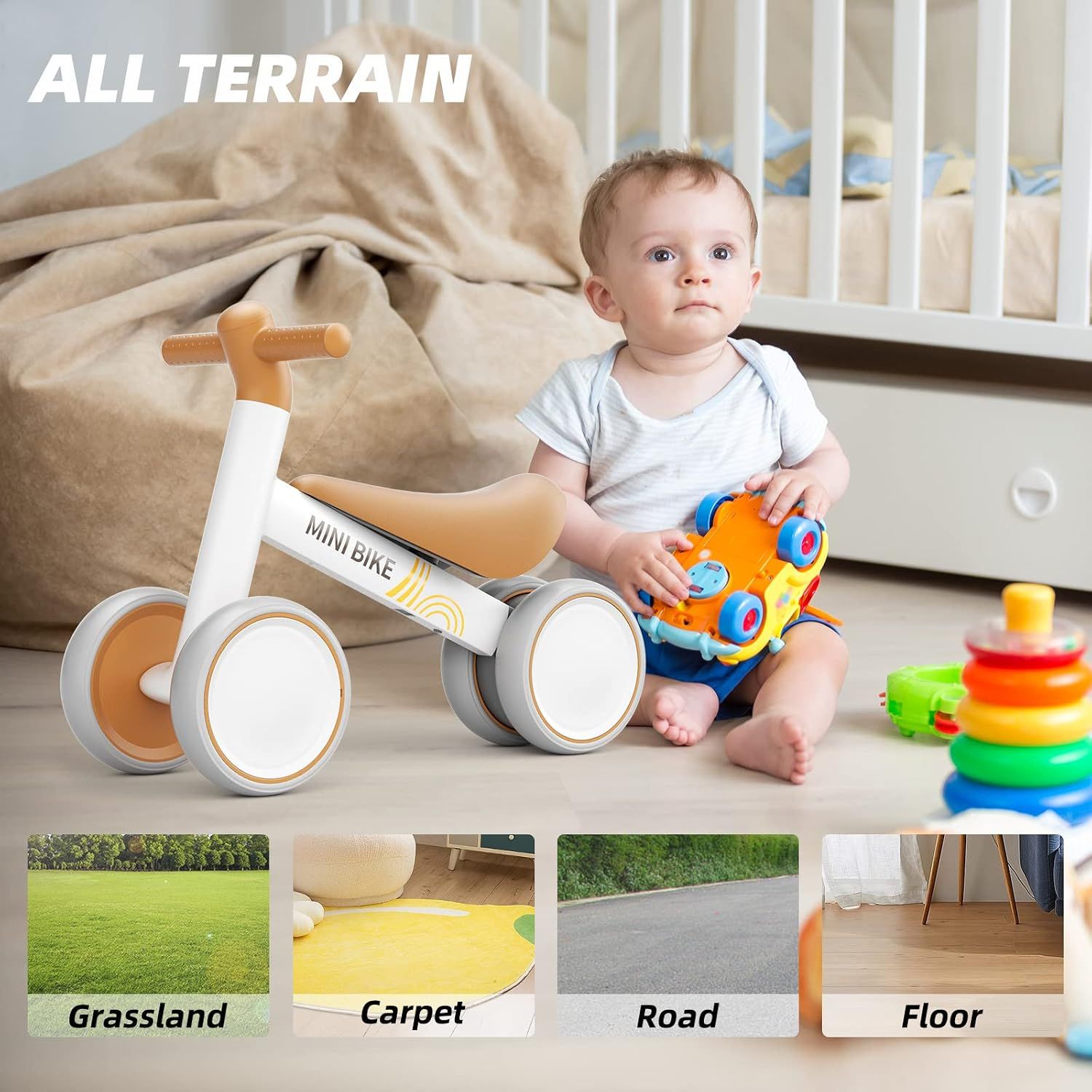 Baby Balance Bike 10-24 Months Toddler First Ride On Bike