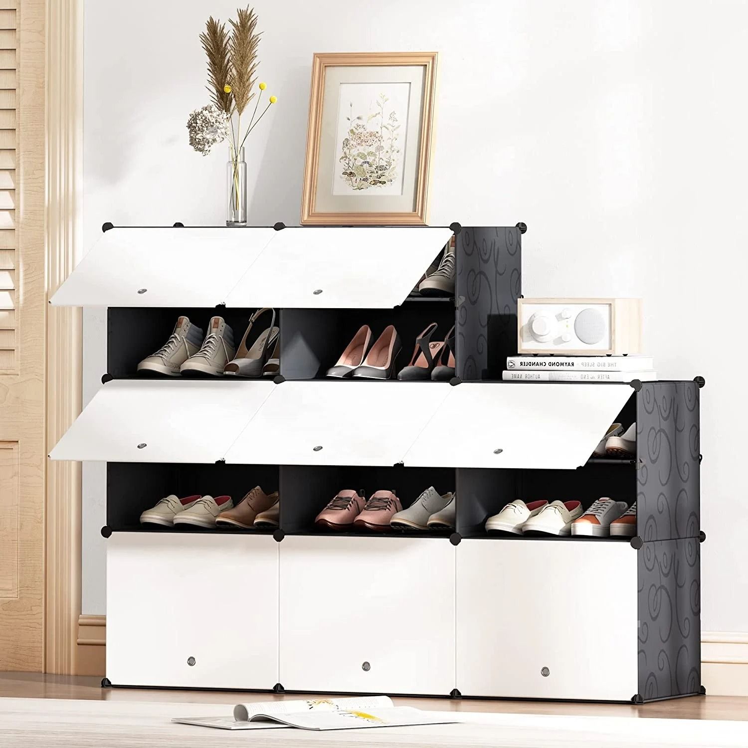 Portable Foldable Shoe Cabinet – 6-Tier Modular Shoe Storage Organiser