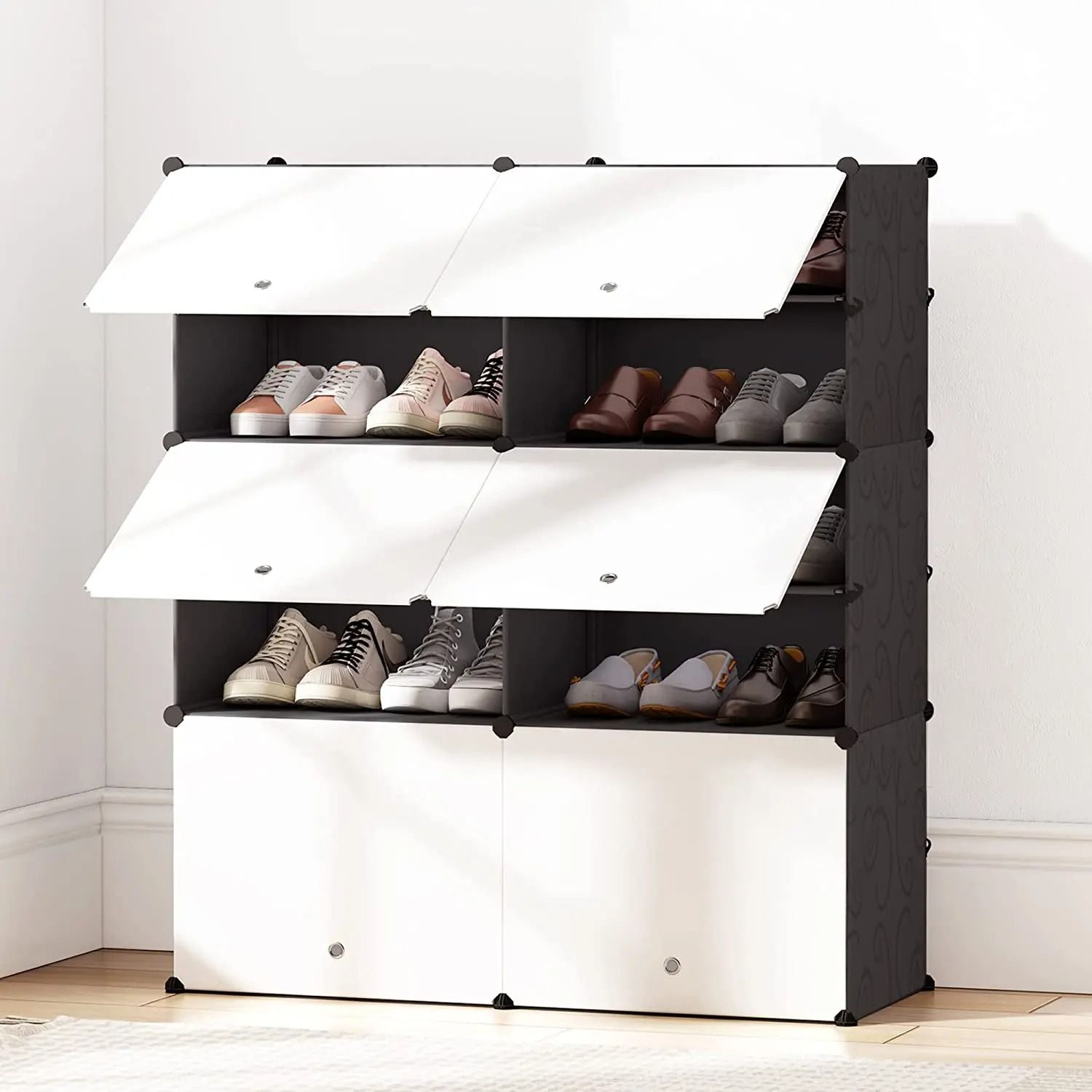 Portable Foldable Shoe Cabinet – 6-Tier Modular Shoe Storage Organiser