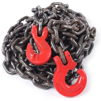 Set of 8mm × 5m Heavy-Duty Single Leg Chain Sling – 2 Ton Capacity