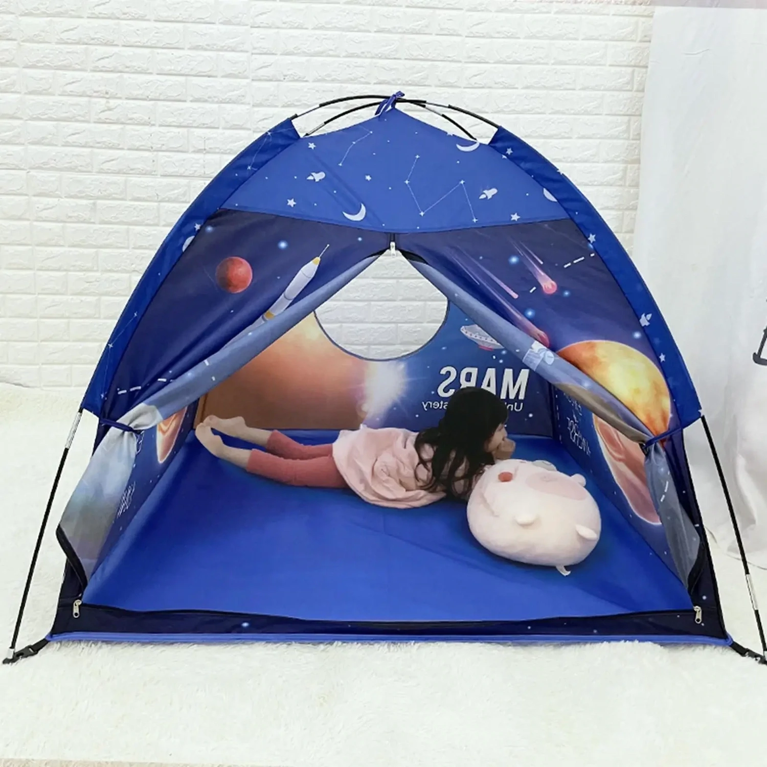 Universe pop-up tent, Play tent camping playground foldable children's room decor indoor and outdoor play tent for boys children toddlers children girls