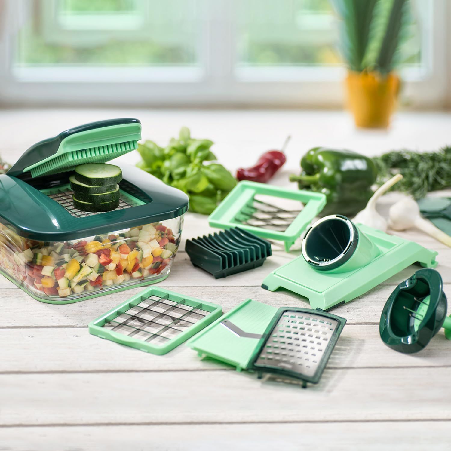 Vegetable Chopper Slicer Dicer 15 Piece Kitchen Set