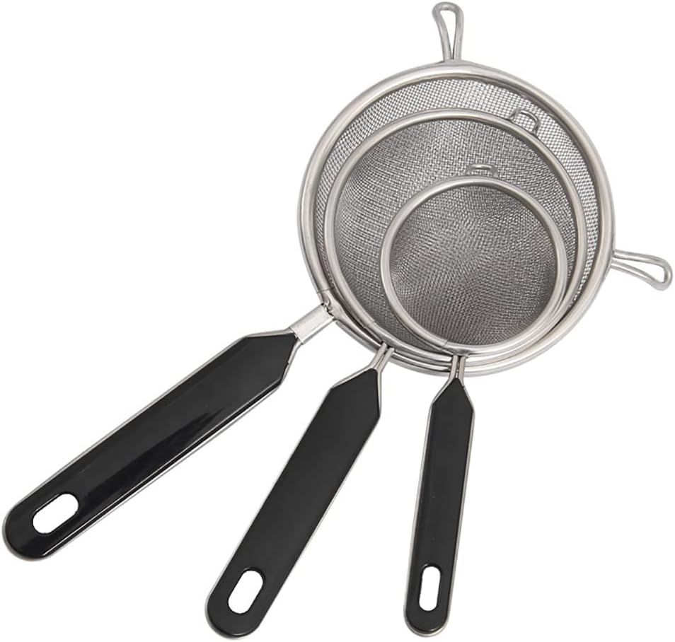 Stainless Steel Kitchen Strainer with Thickened Handle