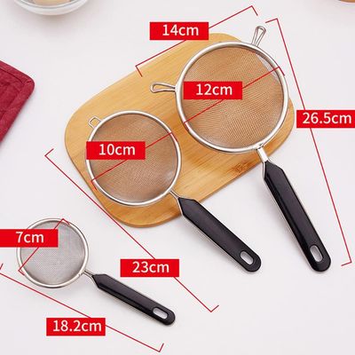 Stainless Steel Kitchen Strainer with Thickened Handle