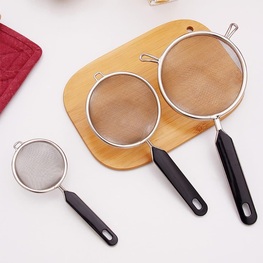 Stainless Steel Kitchen Strainer with Thickened Handle