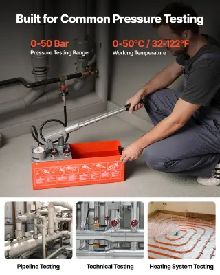 Pump for Pressure Manual Hydrostatic Test Pump – 0–50 Bar