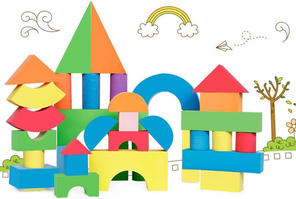 Set of 131-Piece EVA Jumbo Foam Building Blocks for Kids