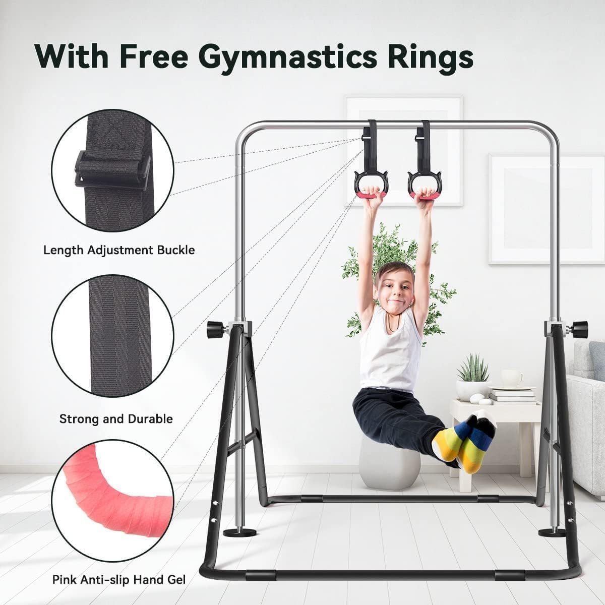 Adjustable Gymnastics Bars for Kids Home Training