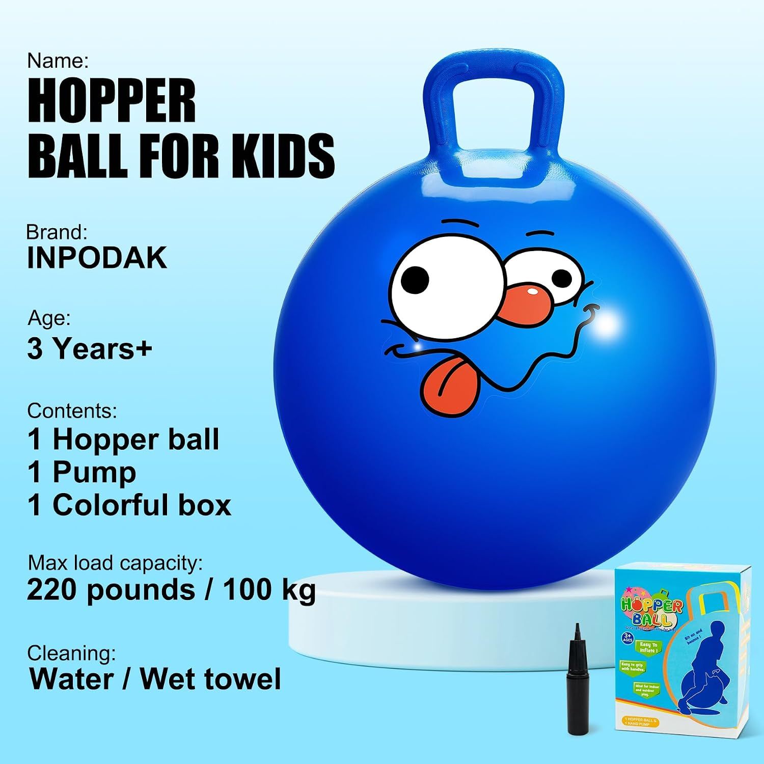 Space Hopper Ball with Pump