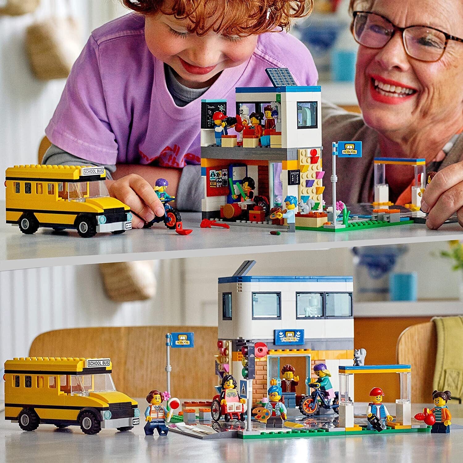 LEGO 60329 City School Day with Bus Toy