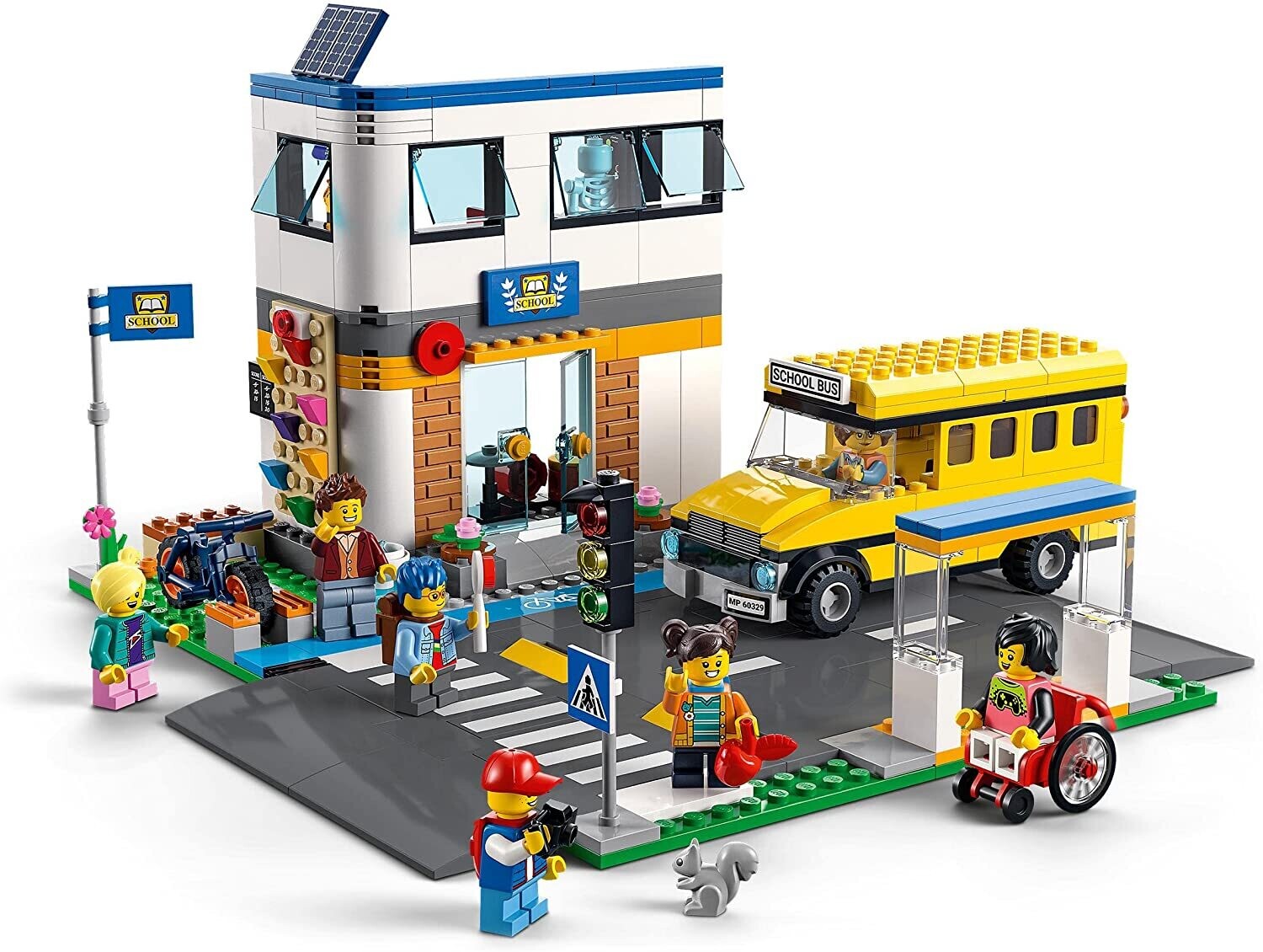 LEGO 60329 City School Day with Bus Toy