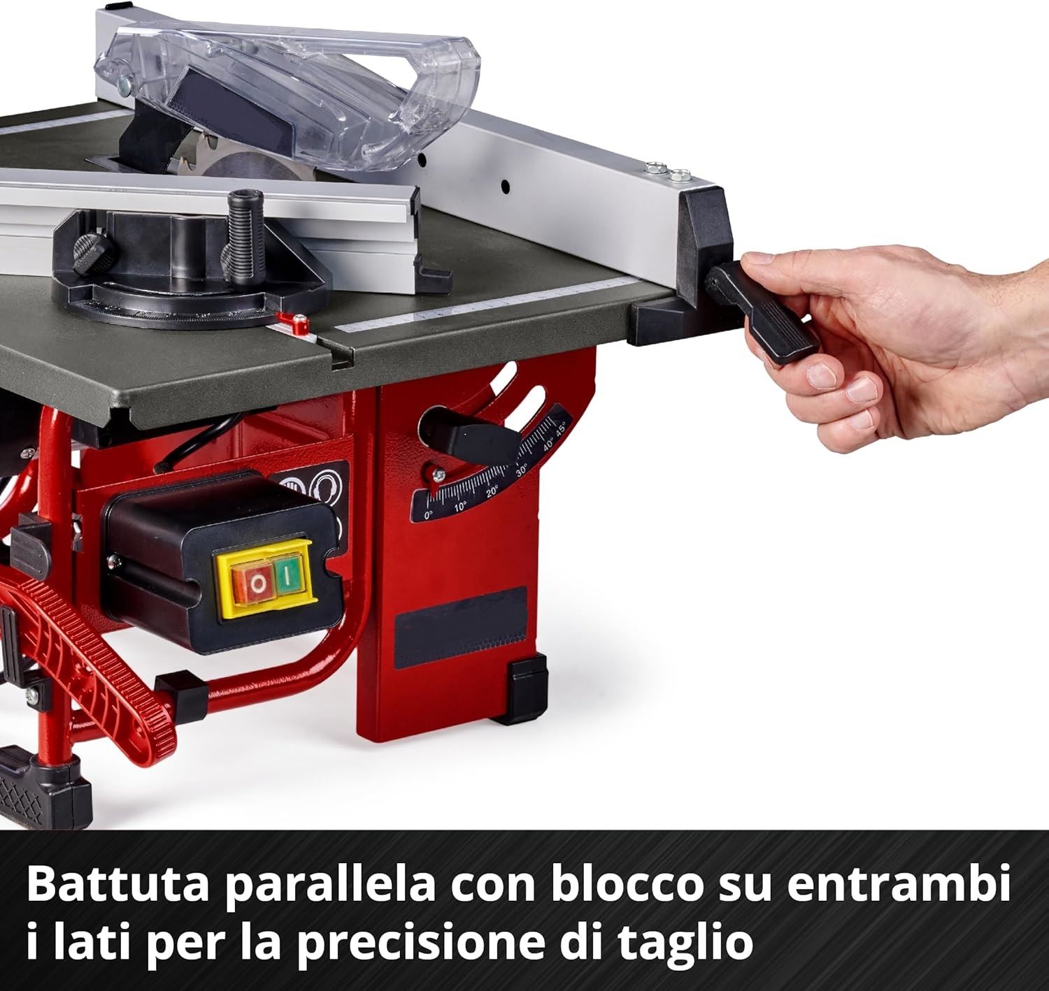 Powerful, Compact, TC-TS 8 I Circular Bench Saw – 800W, 200mm Carbide Blade, 45° Bevel Cutting