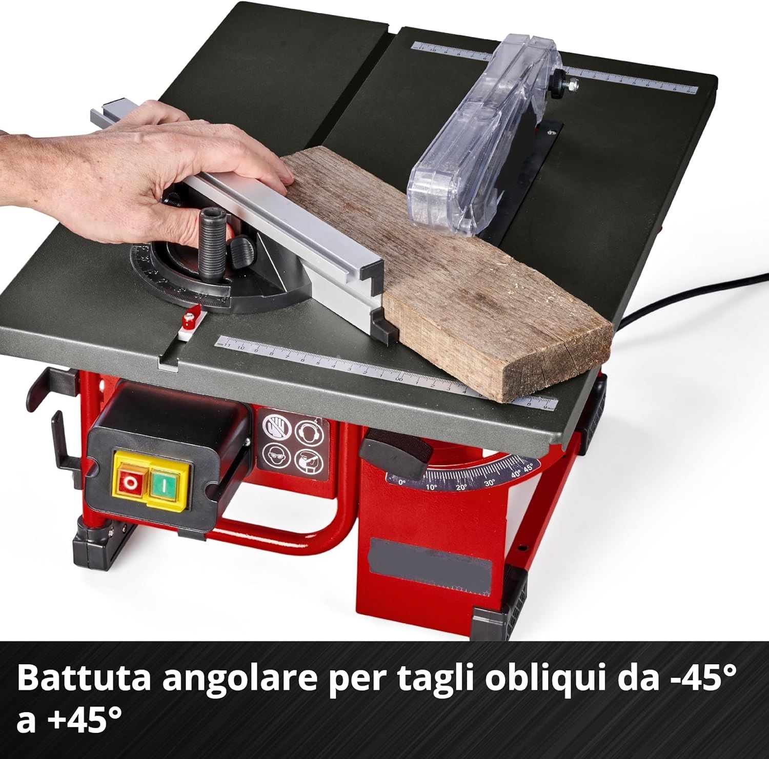 Powerful, Compact, TC-TS 8 I Circular Bench Saw – 800W, 200mm Carbide Blade, 45° Bevel Cutting