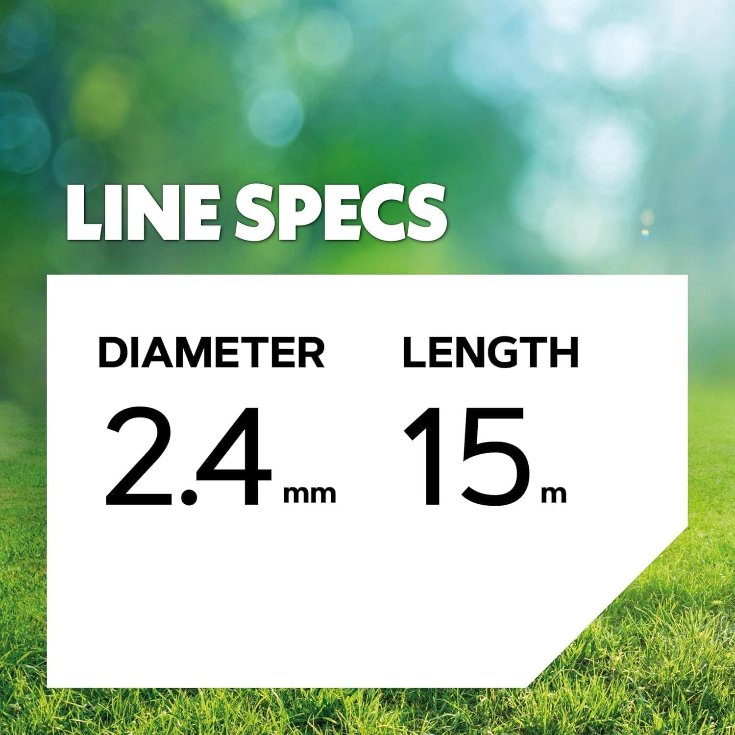 Round Heavy-Duty Trimmer Line, Orange, 2.4mm × 15m Orange Nylon Strimmer Line – Round Trimmer Cord for Grass &amp; Weeds