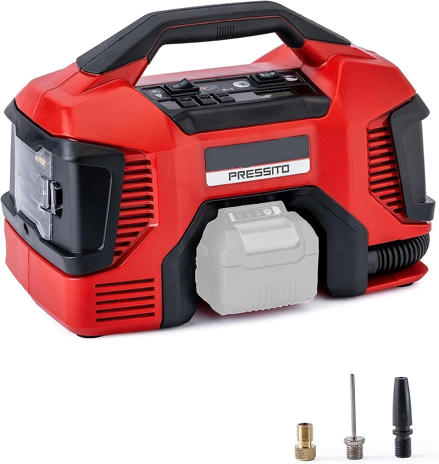 Power X-Change 18V Hybrid Air Compressor – 11 Bar Portable High-Pressure &amp; Low-Pressure Inflator