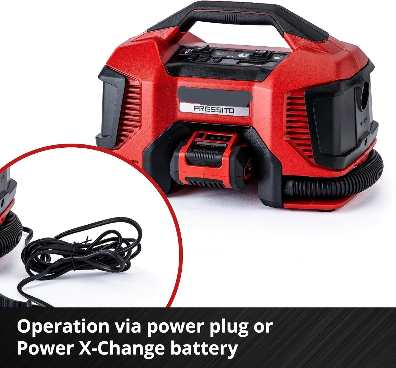 Power X-Change 18V Hybrid Air Compressor – 11 Bar Portable High-Pressure &amp; Low-Pressure Inflator