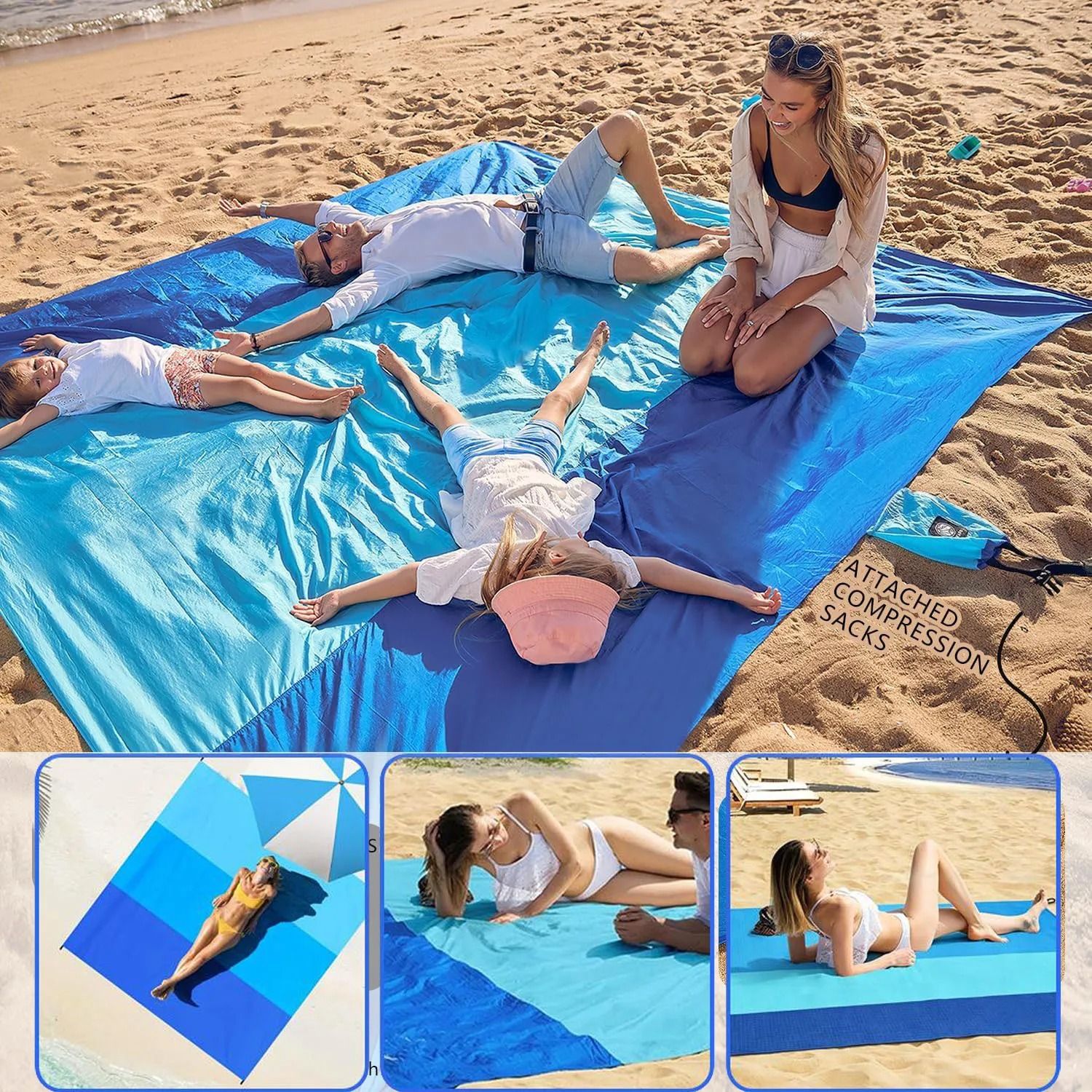 Waterproof Camping and Picnic Blanket 110 x 160 cm