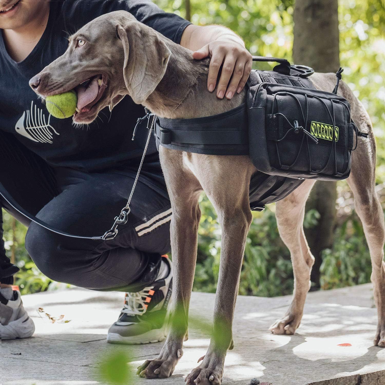 Dog Backpack – Tactical Hiking &amp; Camping Saddle Bag