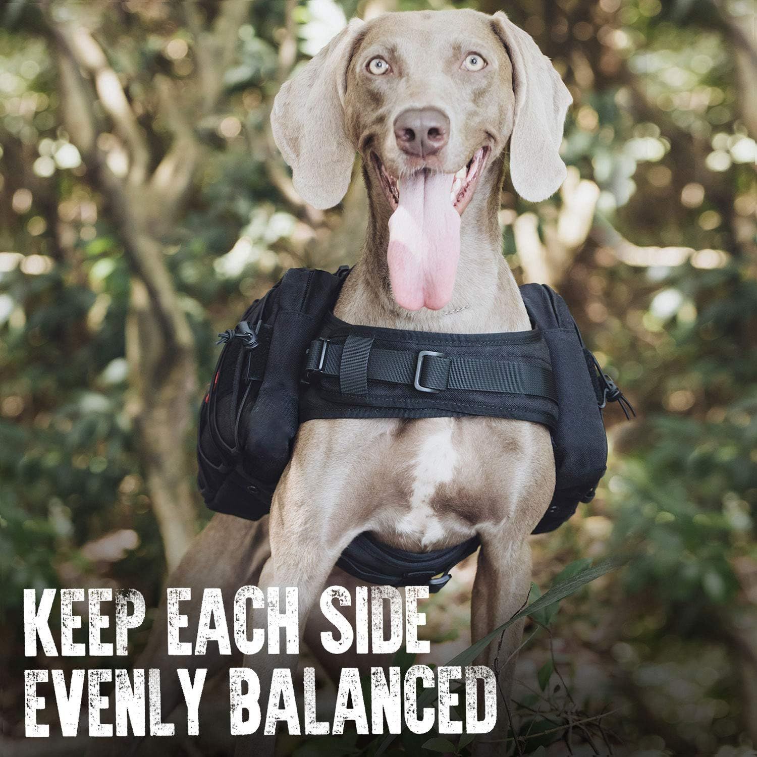 Dog Backpack – Tactical Hiking &amp; Camping Saddle Bag