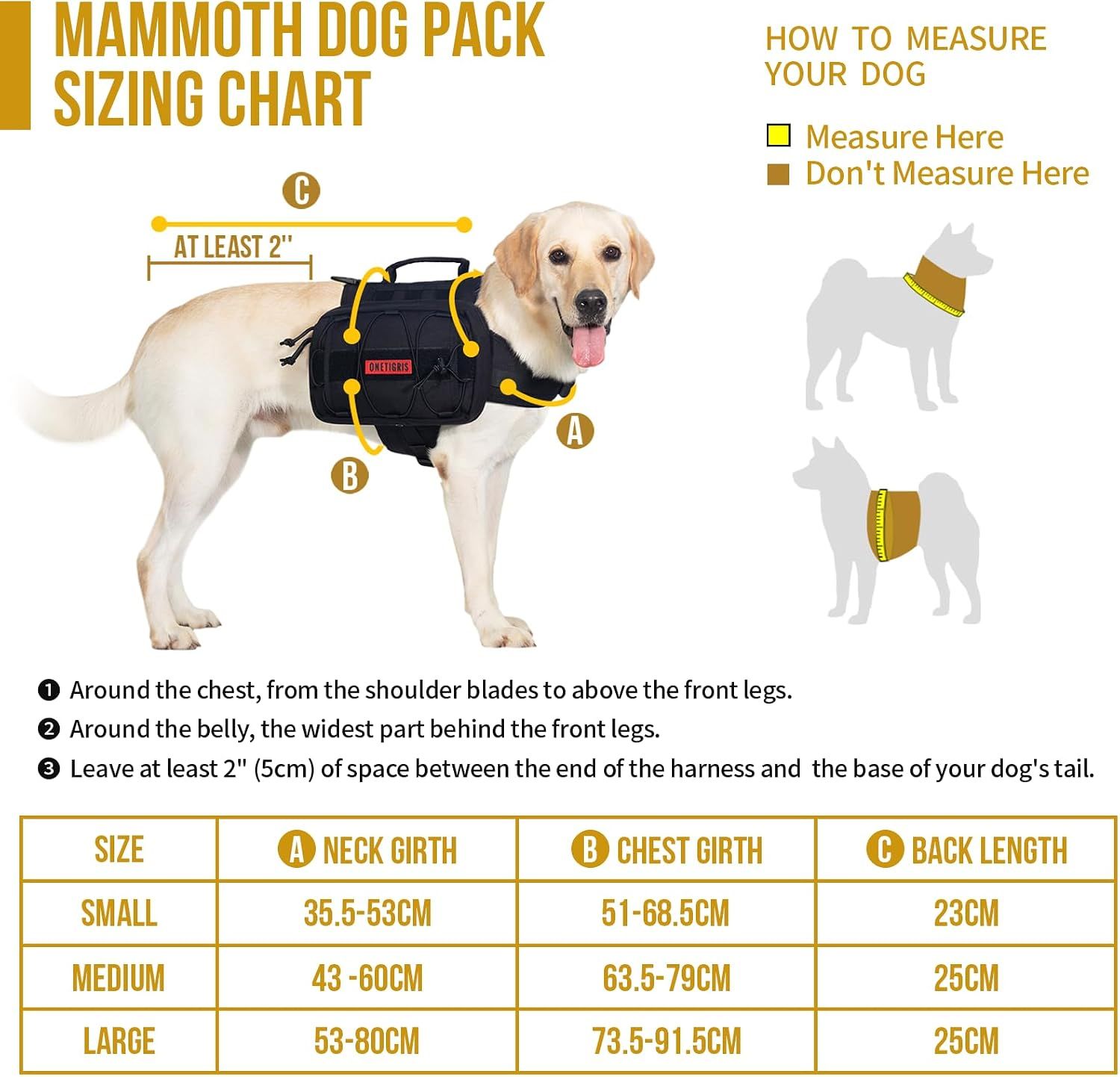 Dog Backpack – Tactical Hiking &amp; Camping Saddle Bag
