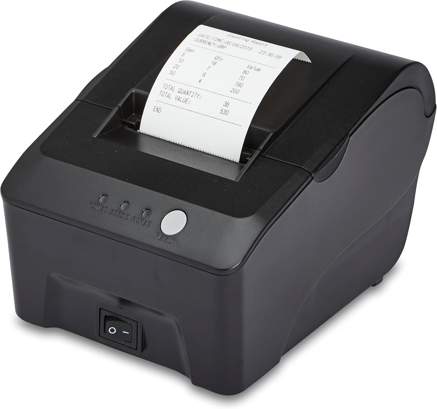 Receipt P20 Portable Thermal Printer – USB Monochrome Counting Report Printer