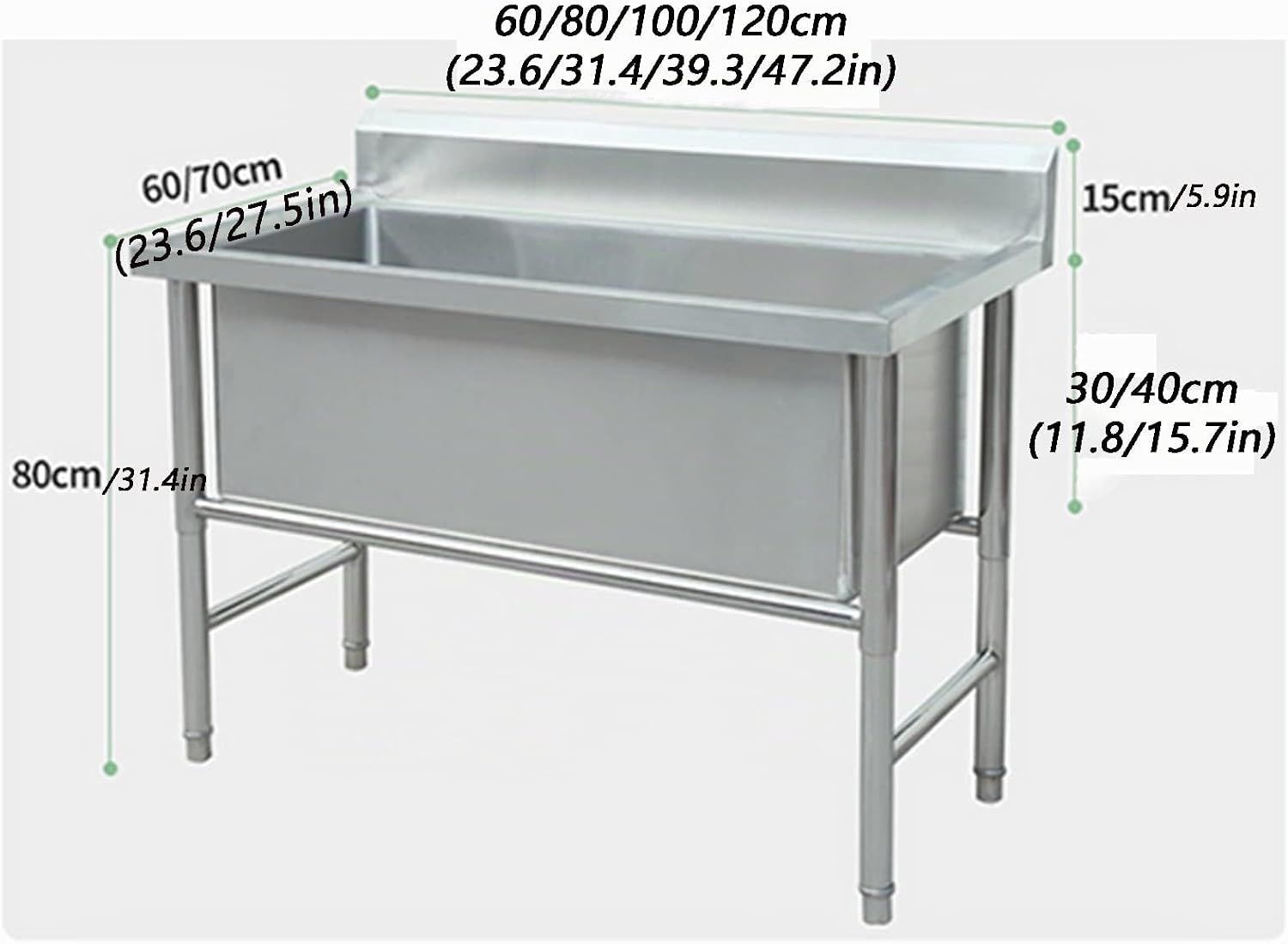 Commercial Stainless Steel Wash Basin