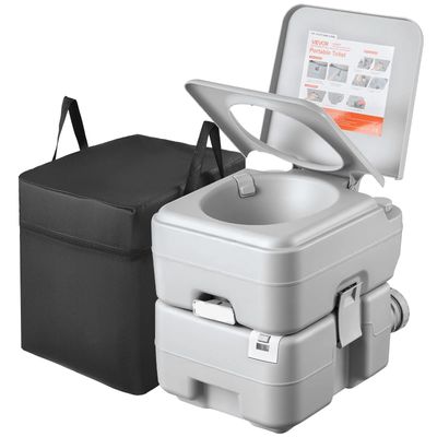 Portable Camping Toilet with Flush – 20L Waste Tank &amp; 12L Water Tank
