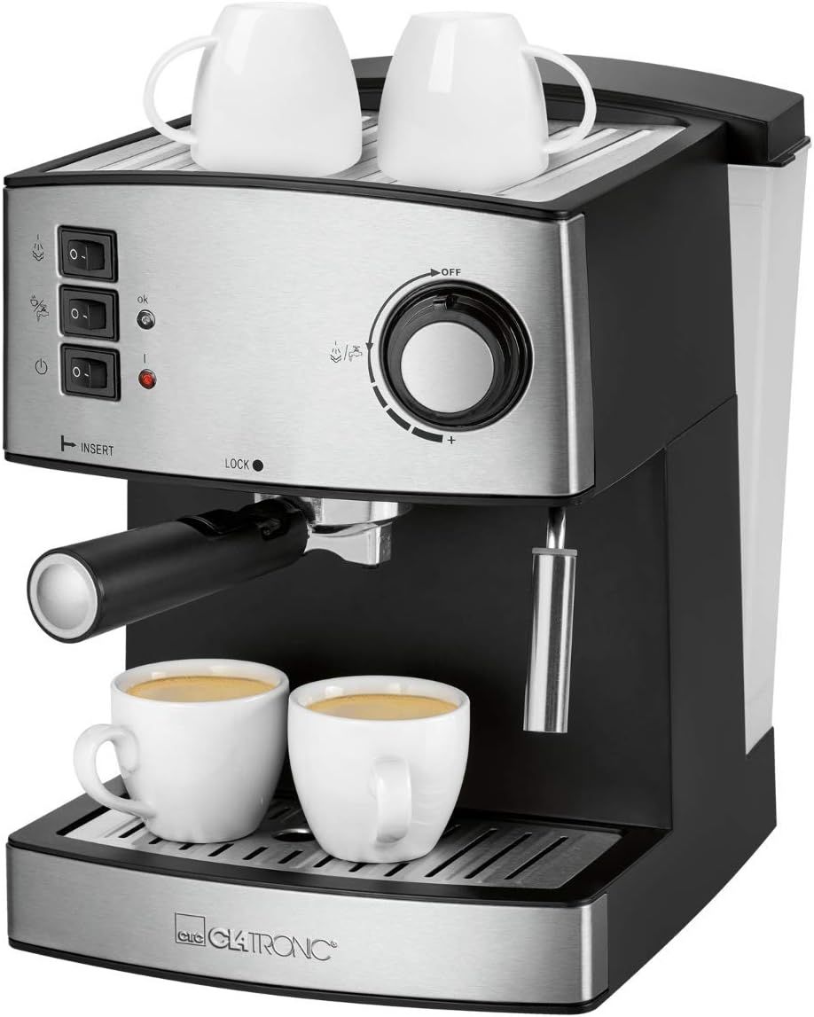Espresso Coffee Machine 15 Bar Pump 1.6L Water Tank with Milk Frother