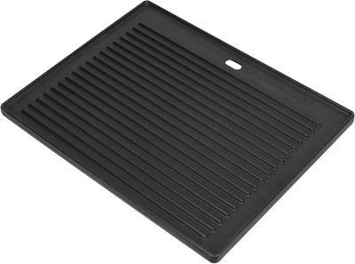 Cast Iron Reversible Griddle 41.3 × 30.5 cm Double-Sided BBQ Plate