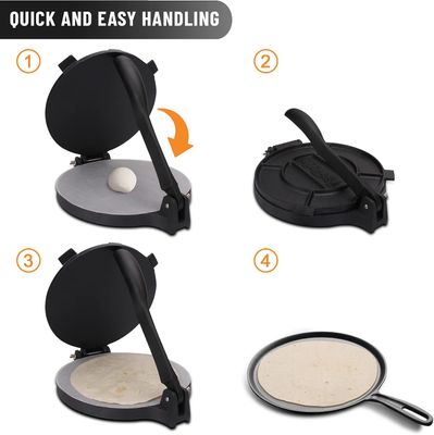 Premium 8-Inch Pre-Seasoned Cast Iron Press