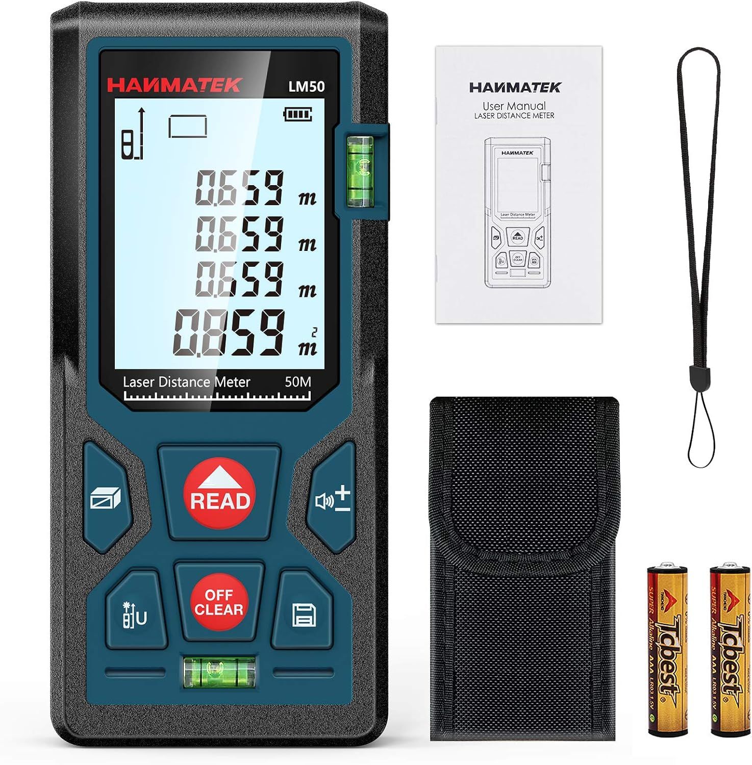 Range LM50 Laser Distance Meter – 50m Digital Laser Measure