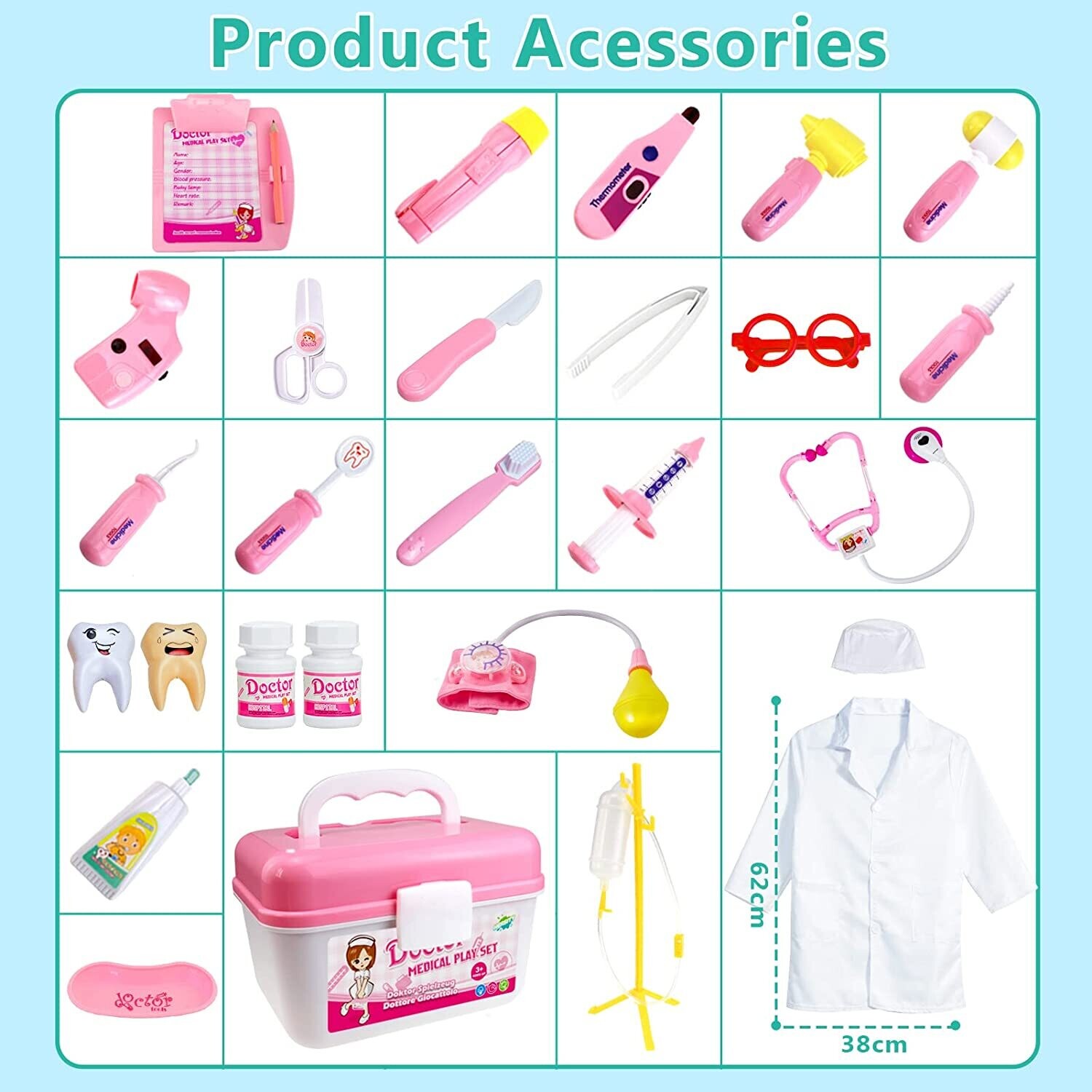 Toy Medical Playset Nurses Costume Role