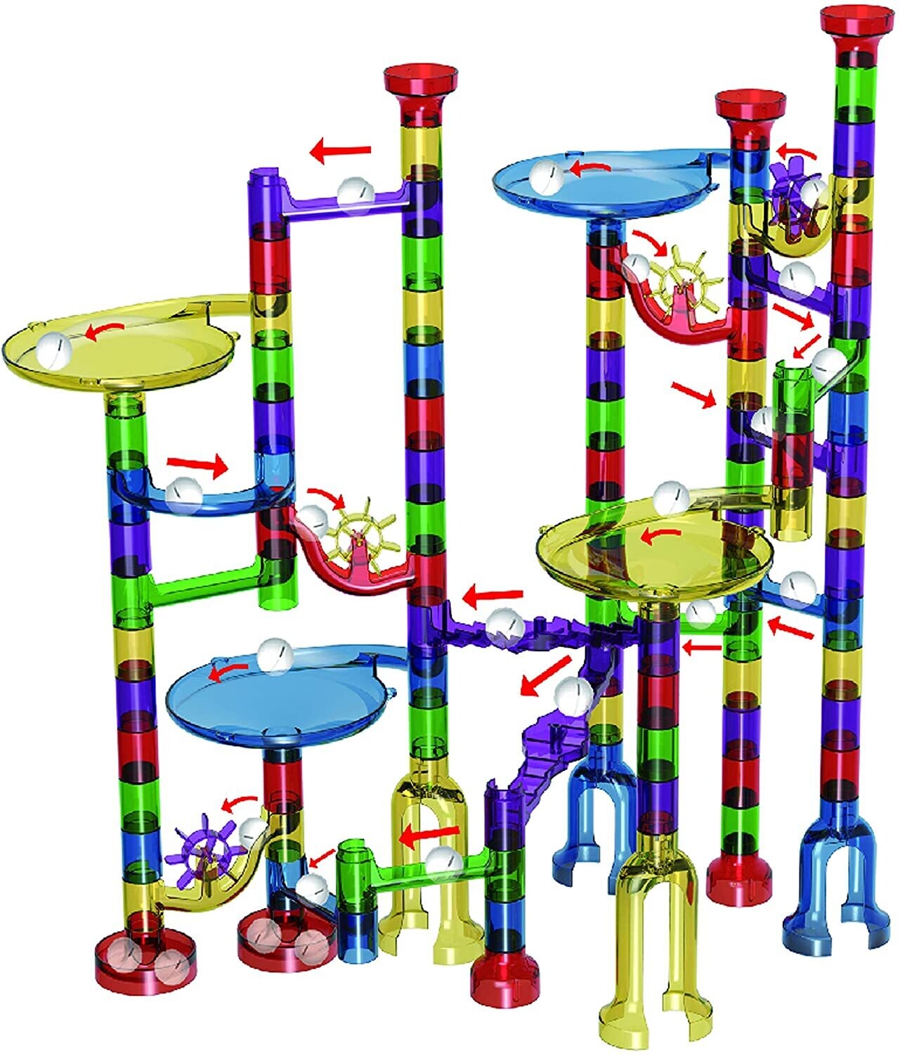 Marble Run 162 Piece Marble Mania Set with Tub