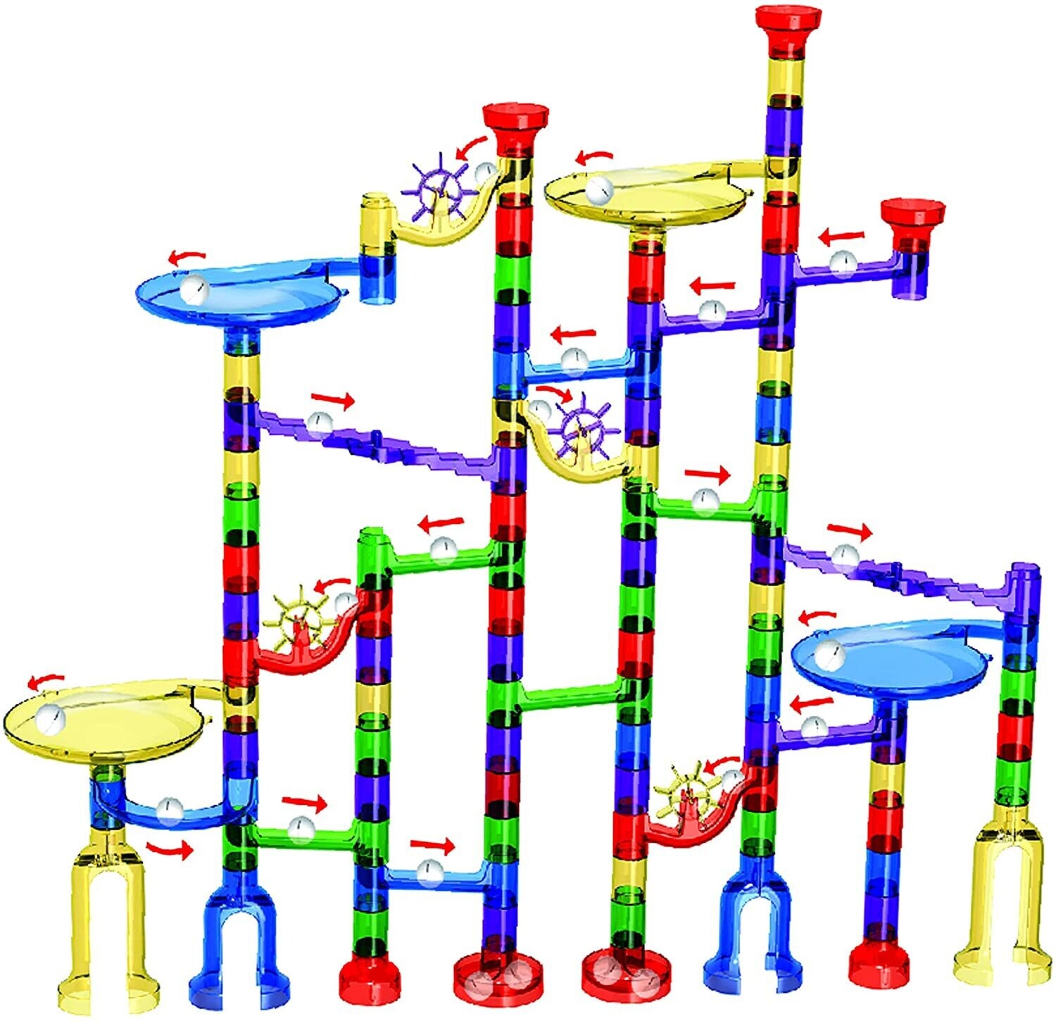 Marble Run 162 Piece Marble Mania Set with Tub