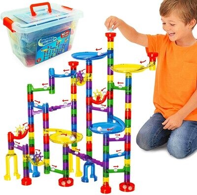 Marble Run 162 Piece Marble Mania Set with Tub