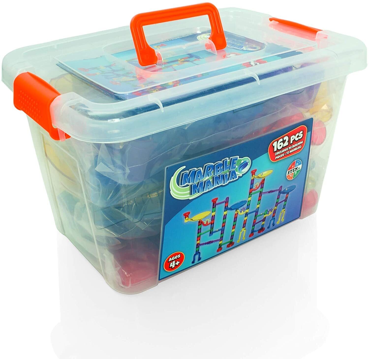 Marble Run 162 Piece Marble Mania Set with Tub