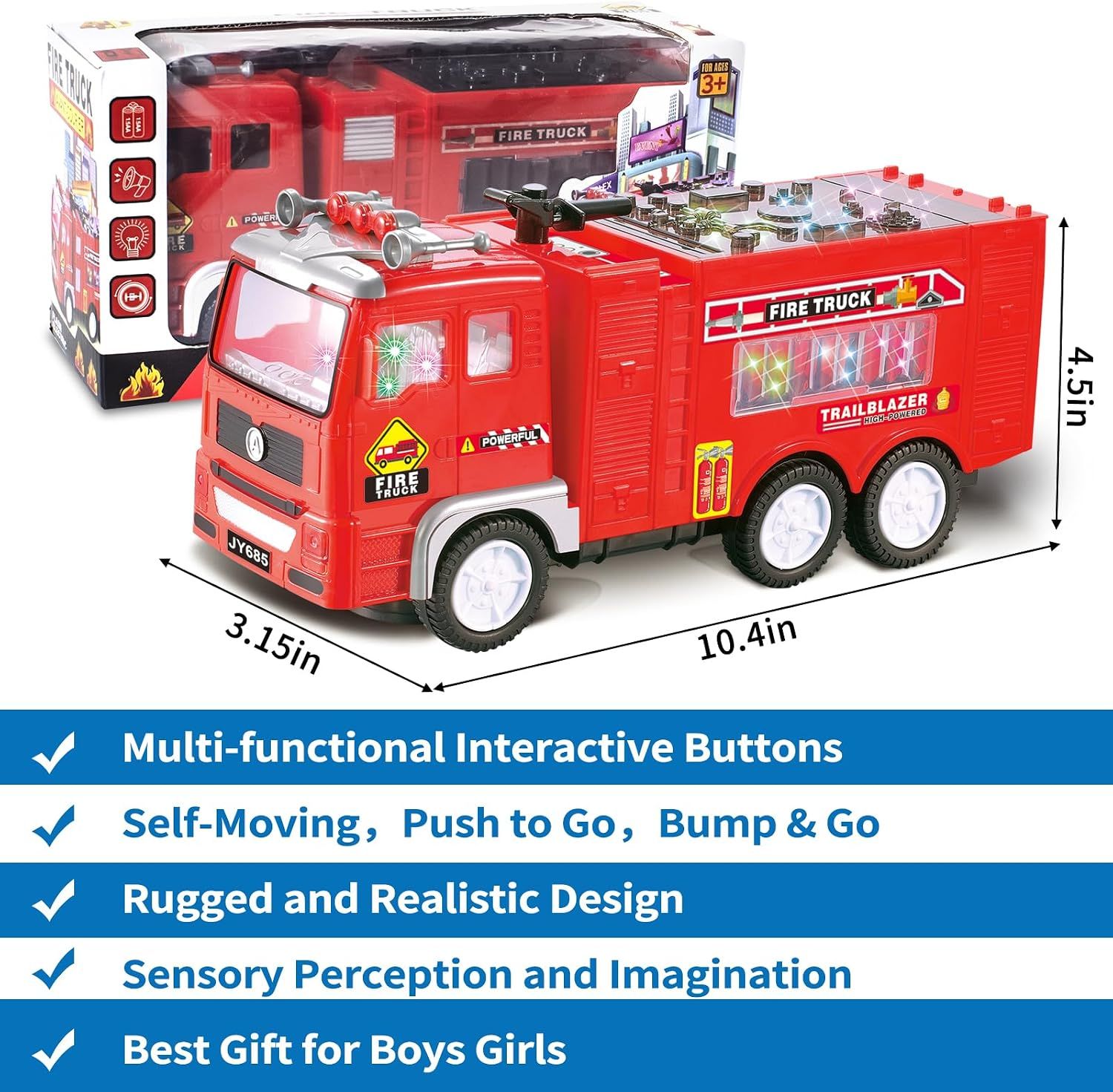 Toddler Fire Engine Truck Toy