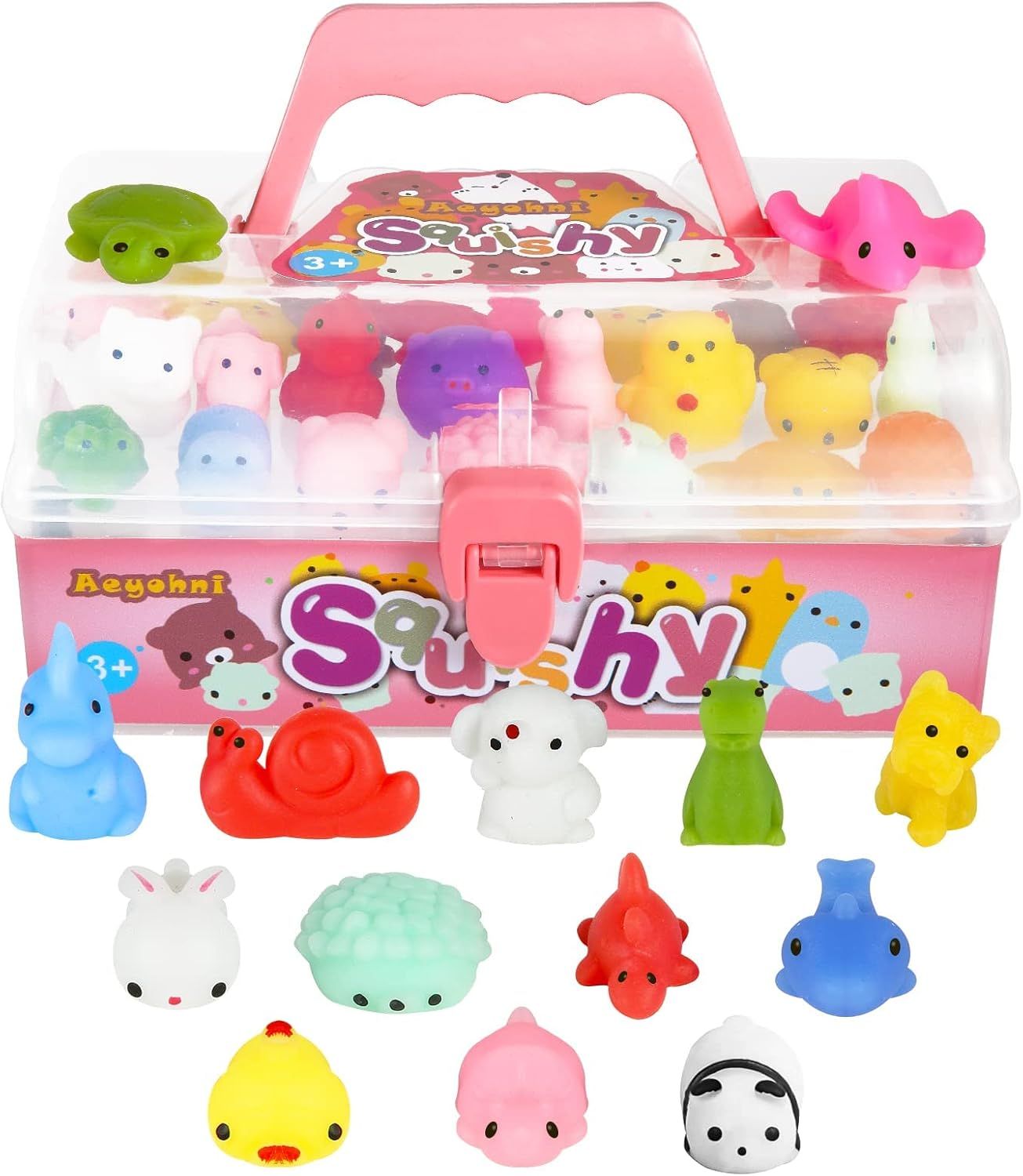 50pcs Mini Mochi Squishy Animal Toys for Kids
