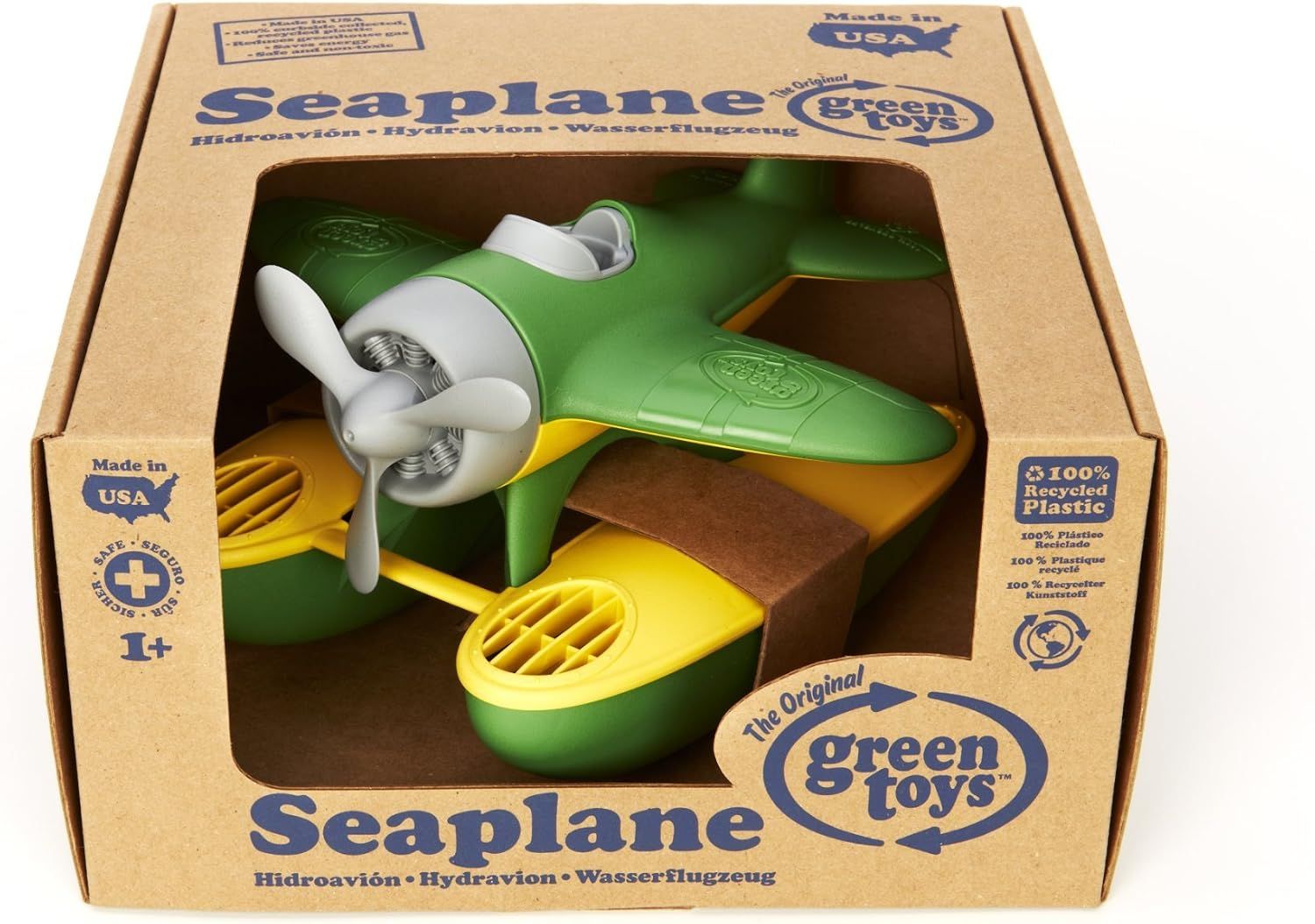 Green Toys Seaplane Bath Toy – Recycled Plastic Water Toy for Babies &amp; Toddlers