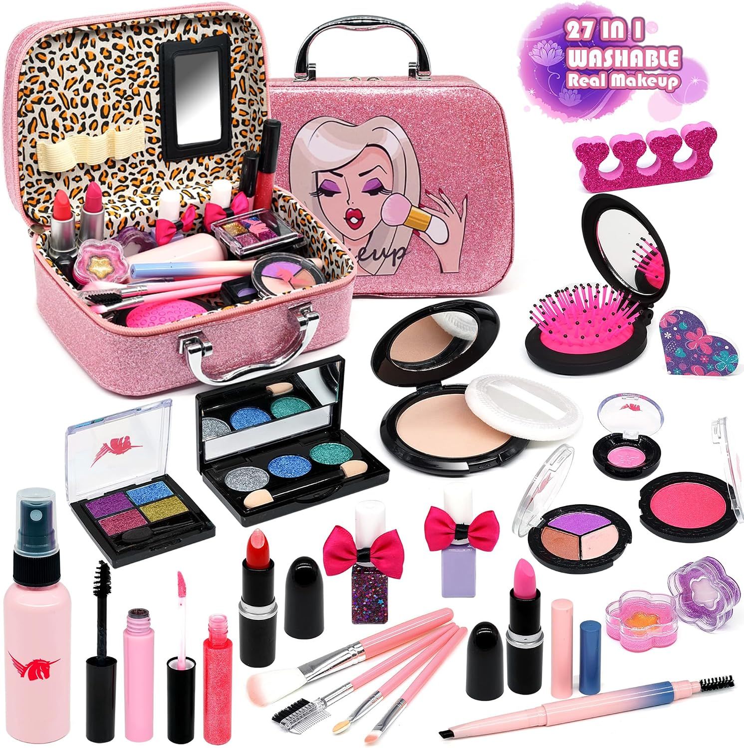 Kids Makeup Set Unicorn Washable Pretend Play