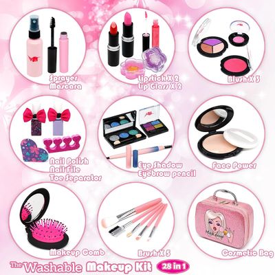 Kids Makeup Set Unicorn Washable Pretend Play