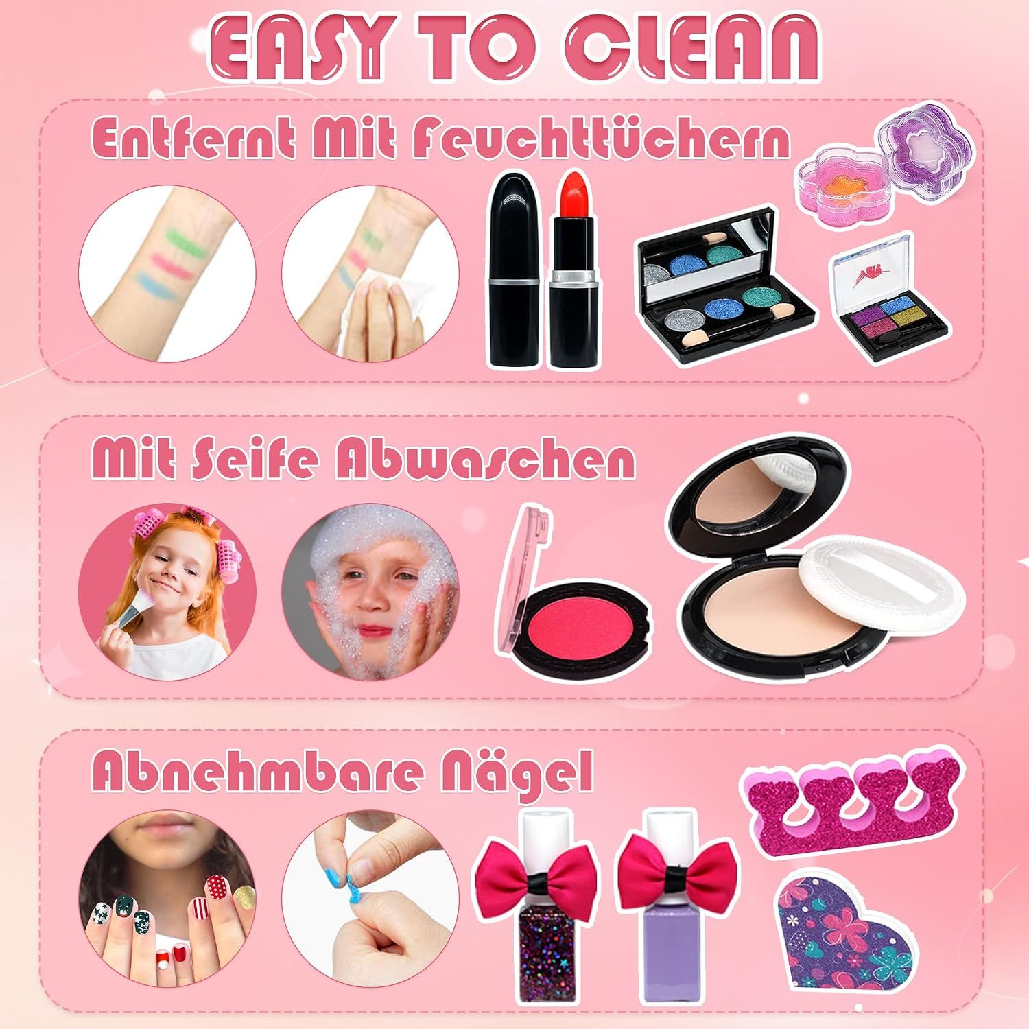 Kids Makeup Set Unicorn Washable Pretend Play