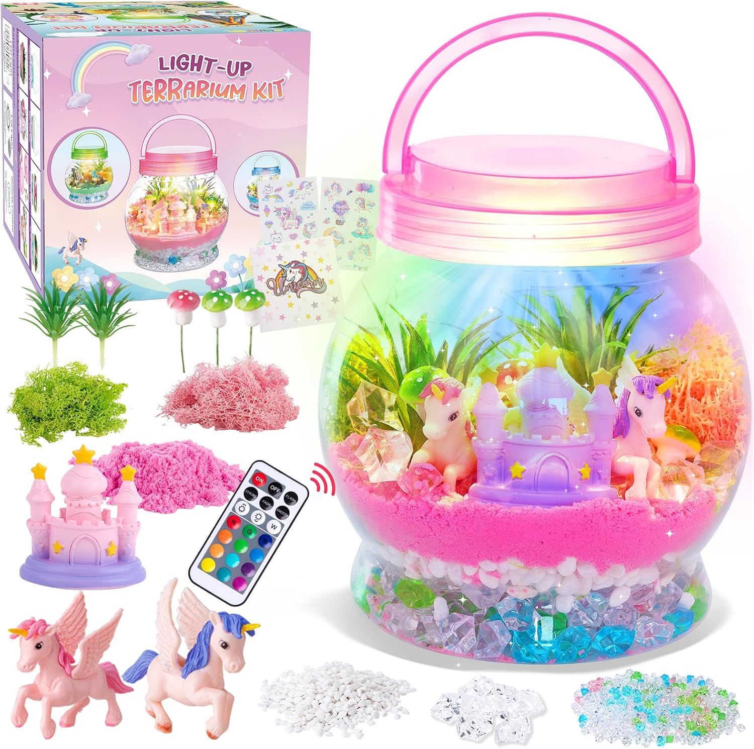 Unicorn Terrarium Craft Kit for Kids